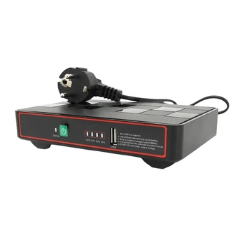 ИБП для роутера Green Wave ECO418Pro, 18W, PON/POE, 5/9/12/15/24V, (12000MAh), Black