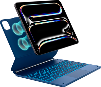 Чехол-клавиатура для планшета Typecase Edge для Apple iPad Pro 13" 2024/2025 Pacific Blue (6979284780585)