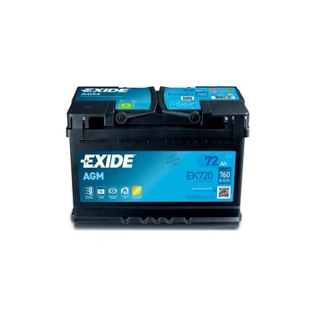 Акумулятор автомобільний EXIDE START-STOP AGM 72Ah 760EN (EK720)