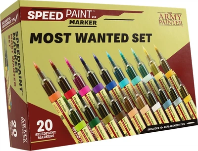 Zestaw markerów The Army Painter Speedpaint 2.0 - Marker - Most Wanted Set 20 szt. (5713799800502)