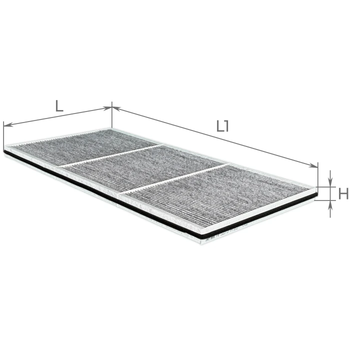 Фільтр салона вугільний ALPHA FILTER Tesla Model S 16-, 1059333-00-D, 1059333-00-E ( AF5279A )