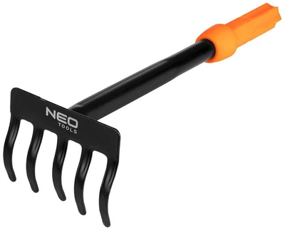 Грабли садовые Neo Tools ширина 8.5 см 5 зубцов 25 см система NEO Click (95-073)