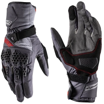 Мотоперчатки Leatt 6.5 HydraDri Adventure Iron M (9) серый водонепроницаемые Reaflex MicronGrip