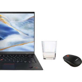 Беспроводная мышь ThinkPad Lenovo ThinkPlus M80, портативная, с красным колесиком прокрутки, совместима с ноутбуками и настольными компьютерами ThinkBook, однорежимная, без Bluetooth.
