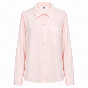Сорочка жіноча костюмна тканина персикова, L-XL