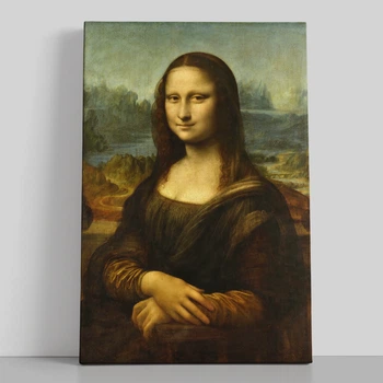 Интерьерная картина Мона Лиза, Джоконда, Леонардо да Винчи, Leonardo da Vinci, Mona Lisa, интерьерный декор, 42×28 см (id6666)