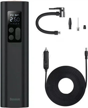Автокомпресор Baseus Super Mini Inflator Pump, чорний