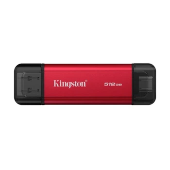 Портативный SSD Kingston Dual 512 GB USB 3.2 Gen 2 с USB-A и Type-C, 1050 Mb/s