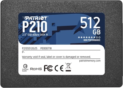 SSD Patriot P210 512 GB 2.5