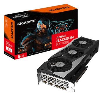 Видеокарта GIGABYTE Radeon RX 7600 GAMING OC 8G 8GB GDDR6 (GV-R76GAMING OC-8GD)