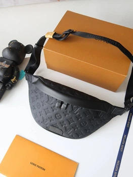Сумка бананка Louis Vuitton Discovery Bumbag PM чорна (171)