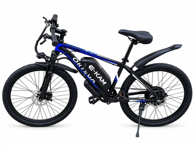 Электровелосипед E-KAM Ortega KM-E12 26 дюймов (800W, 48V 10Ah) Синий
