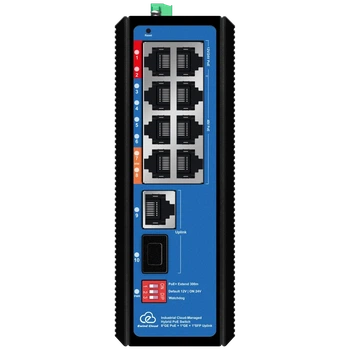 Коммутатор 10 портов управляемый облачно Ewind EW-EPIS3910SH-8GE AI PoE