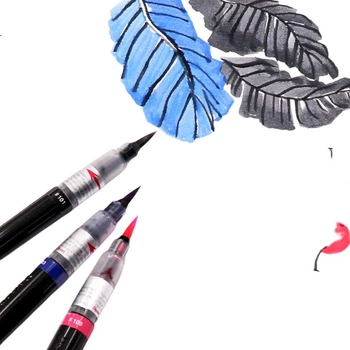 Пензель-ручка Pentel XGFL для каліграфії, м'яка, зі змінним картриджем, помаранчева, 1 шт.