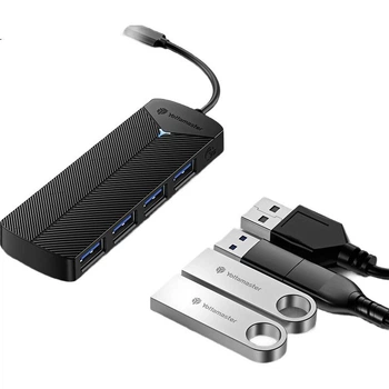 USB-концентратор Yottamaster USB 3.0 с 4 портами, док-станция расширения, многопортовый преобразователь для ноутбука, удлинительный кабель 1 м.