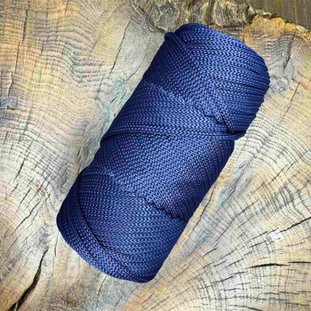 Полипропиленовый шнур, 100 м, синий — для макраме, припинд, плетения и вязания