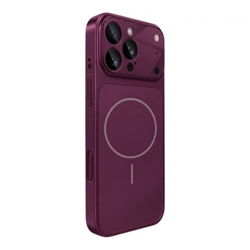 Чохол CaseFashion Glass Case MagSafe для iPhone 18 Pro Dark Cherry