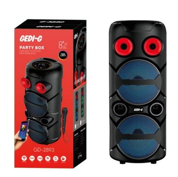 Портативна акустична система GEDI-G GD-2893 PARTY BOX з мікрофоном