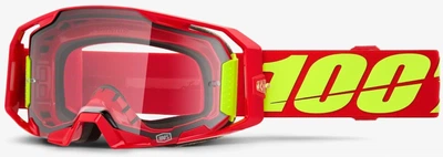 Маска 100% ARmatic Red с линзой прозрачной