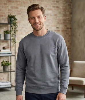 Мужской свитшот Jack & Jones р. M серо-синий теплый (на флисе)
