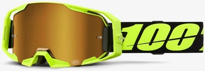 Маска 100% ARmatic Neon Yellow с линзой зеркальной золотой