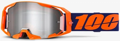 Маска 100% ARmatic Neon Orange с линзой зеркальной серебристой