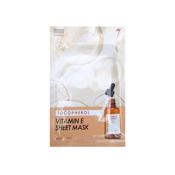 Маска тканевая Tenzero для лица Tocopherol Vitamin E Ampoule Sheet Mask питательная с токоферолом и витамином Е 25мл