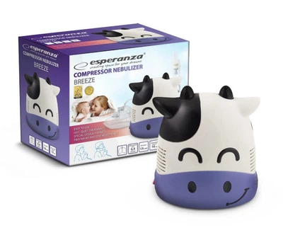 Компрессорный ингалятор Esperanza Breeze ECN001 для детей и взрослых с 2 масками и мундштуком прибор для лечения астмы 10 мл