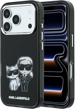 Чохол Karl Lagerfeld Smooth Karl & Choupette Bodies Sketch MagSafe для Apple iPhone 18 Pro / 17 Pro чорний (KF003183)