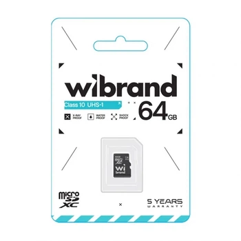 Карта пам'яті MicroSDHC 64GB UHS-I Class 10 без адаптера
