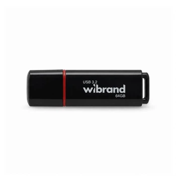 Флешка Wibrand Scarab 64GB USB 3.2 Gen1 с крышкой черная