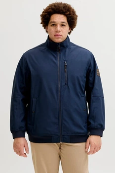 Куртка з високим коміром-стійкою Jack&Jones синя 6XL (100384-darkblue-13144)