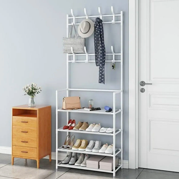 Вешалка для одежды (154х60х29,5см) New simple floor clothes rack, Белая