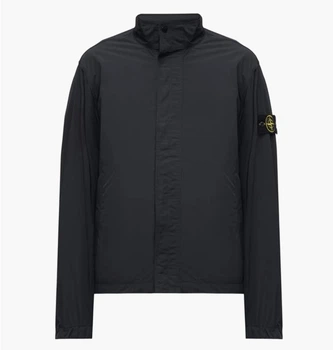Куртка чоловіча Stone Island Micro Twill Zip-Up Black XL Чорний L1S154100033S0026-V0020