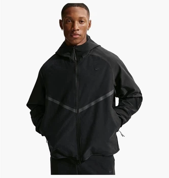 Куртка мужская Nike Tech Mens Shori Knit Full-Zip Windrunner Jacket Black S Чорний IF1345-010