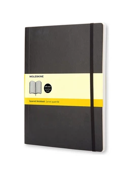 Записная книжка Moleskine Classic большая, Клетка Черная Мягкая (QP622) 9788883707247