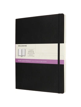 Записная книжка Moleskine Classic большая, Линейка-Нелинованная Черная Мягкая (NB413SBK) 8056420853032