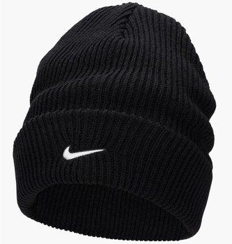 Шапка Nike Tall Cuff Swoosh Beanie ONE SIZE Чорний FB6529-010