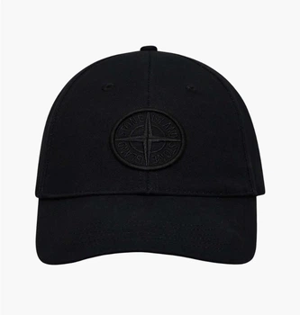 Кепка Stone Island Stone Island Logo Embroidered Black ONE SIZE Черный L1S159100013S0248-V0029