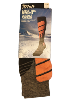 Жіночі зимові лижні високі носки Technical Ski Socks for Women Crivit 35-36р, 1 пара