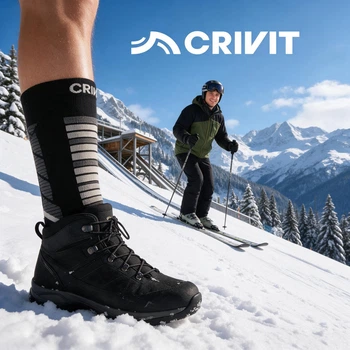Мужские зимние лыжные термоноски Chaussettes Techniques D`hiver Homme Crivit Premium 41-42р 1 пара