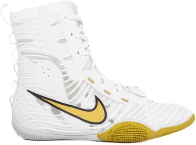 Обувь для бокса Nike Hyperko 3 белая, золотистая 45.5 (11.5US) 29.5 см