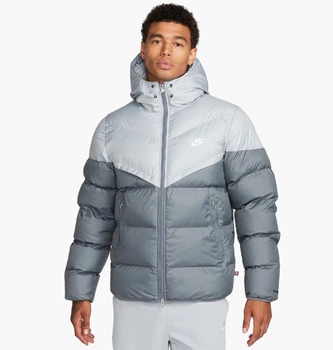 Куртка мужская Nike M Nk Sf Wr Pl-Fld Hd Jkt XL Сірий FB8185-077