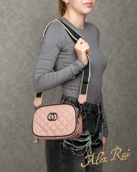 Женский кожаный клатч Alex Rai мягкая натуральная кожа PR-260521-41696 розовый