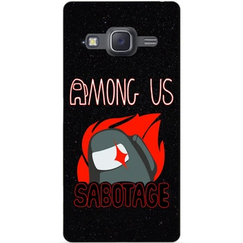 Силиконовый бампер чехол Candy для Samsung J7 Neo Galaxy J701 с рисунком Саботаж Among Us