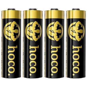 Батарейка HOCO JA1B, Alkaline, AA, LR6, 1.5V (4PCS) black