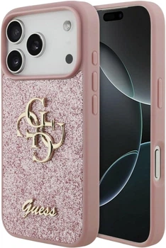 Etui Guess Fixed Glitter Big 4G do Apple iPhone 17 Pro/18 Pro Pink (GUHCP18LHG4SGP)