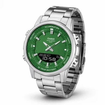 Мужские часы Casio AMW-880D-3A Серебристые ( AT1141-0223 )