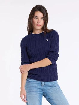 Джемпер жіночий U.S. Polo Assn 21W0006-EE00A(EVENING BLUE) M Темно-синий (786662748862)