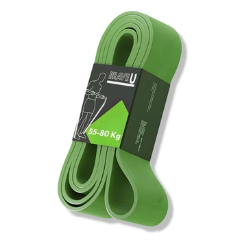 Эспандер ленточный Brave U Fitness Band зелёный 55-80 кг